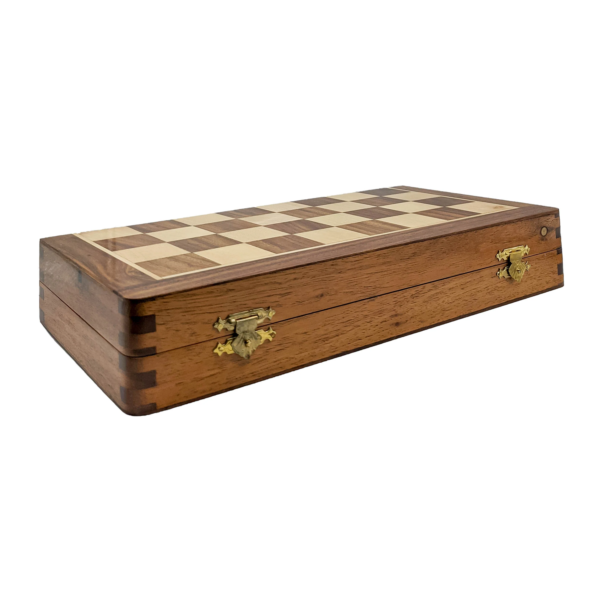 Handmade Folding Wooden Chess Board - Image 3