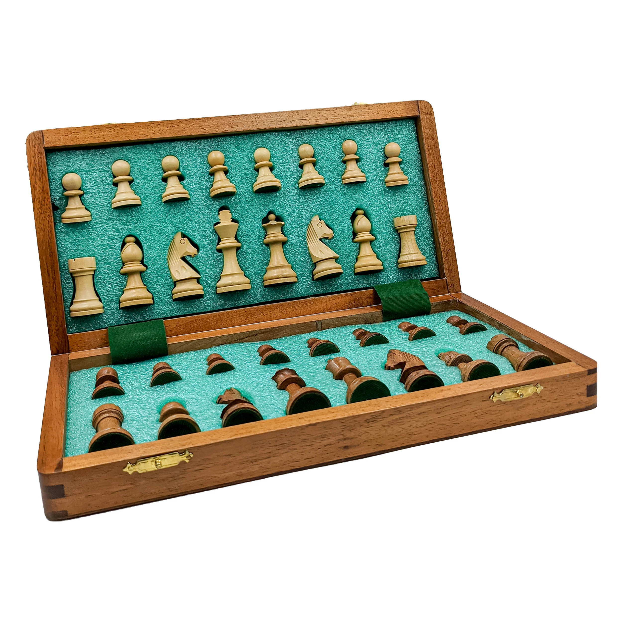 Handmade Folding Wooden Chess Board - Image 2